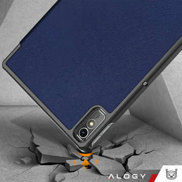 Etui do Lenovo Tab P11 2gen 11.5 TB350FU TB350XU Alogy Book Cover Case obudowa ochronne granatowe + Szkło