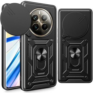 Etui do Realme 12 Pro 5G / 12 Pro+ Plus 5G pancerne obudowa ochrona aparatu Camshield Pro Ring Case czarne