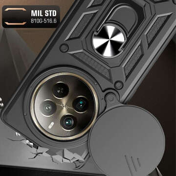 Etui do Realme 12 Pro 5G / 12 Pro+ Plus 5G pancerne obudowa ochrona aparatu Camshield Pro Ring Case czarne