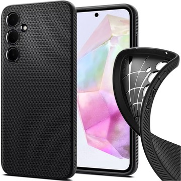 Etui do Samsung Galaxy A35 5G Spigen Liquid Air Case obudowa plecki czarne matowe Matte Black