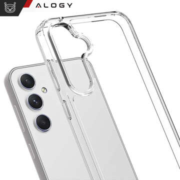 Etui do Samsung Galaxy A35 5G obudowa plecki futerał Hybrid Clear Case Alogy Przezroczyste + Szkło