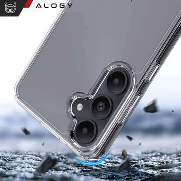 Etui do Samsung Galaxy A35 5G obudowa plecki futerał Hybrid Clear Case Alogy Przezroczyste + Szkło