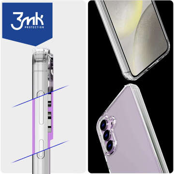 Etui do Samsung Galaxy S24 3mk Armor Case Clear obudowa pancerne plecki przezroczyste + Szkło