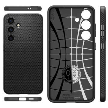 Etui do Samsung Galaxy S24+ Plus Spigen Liquid Air Case obudowa plecki czarne matowe Matte Black