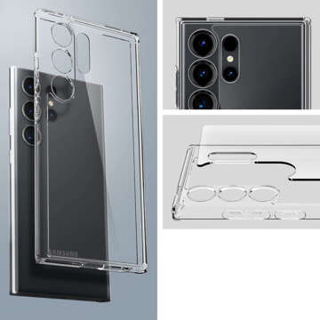 Etui do Samsung Galaxy S24 Ultra 5G Spigen Ultra Hybrid Case obudowa plecki przezroczyste Crystal Clear