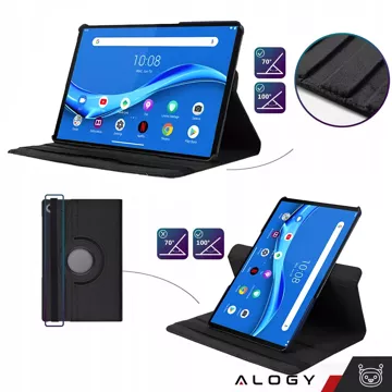 Etui do Samsung Galaxy Tab A9+ Plus 2023 11" (X210/X215/X216) obrotowe pokrowiec obudowa z klapką na tablet Case Alogy Czarne 