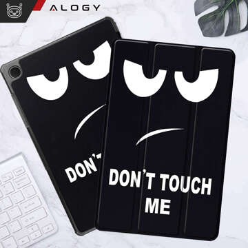 Etui do Samsung Galaxy Tab A9+ Plus 2023 11" (X210/X215/X216) obudowa z klapką na tablet Slim Case Alogy Don't touch me czarne