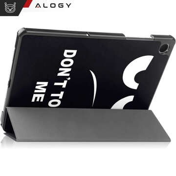 Etui do Samsung Galaxy Tab A9+ Plus 2023 11" (X210/X215/X216) obudowa z klapką na tablet Slim Case Alogy Don't touch me czarne