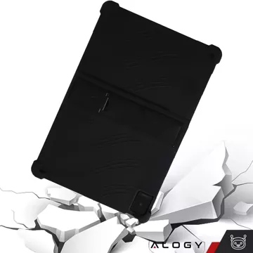 Etui do TCL TAB 10 Gen2 8496G 10.36" 10.4 obudowa na tablet silikonowe Alogy Stand Case Czarny