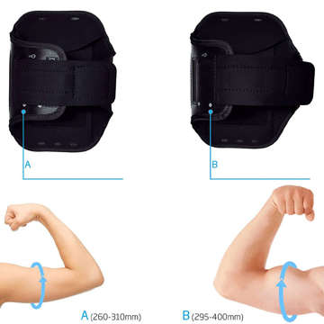 Etui do biegania Alogy WaterProof Sport ArmBand wodoodporna opaska na ramię do telefonu 6.7 cali Czarna