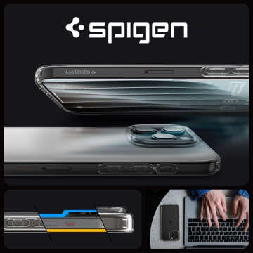 Etui do iPhone 15 Pro Max Spigen Liquid Crystal Case obudowa ochronna na telefon Crystal Clear + Szkło