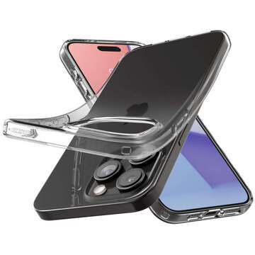 Etui do iPhone 15 Pro Max Spigen Liquid Crystal Case obudowa ochronna na telefon Crystal Clear + Szkło