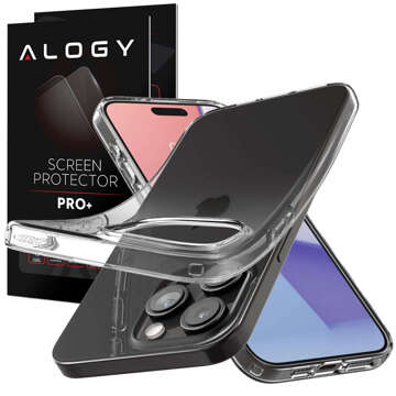 Etui do iPhone 15 Pro Max Spigen Liquid Crystal Case obudowa ochronna na telefon Crystal Clear + Szkło