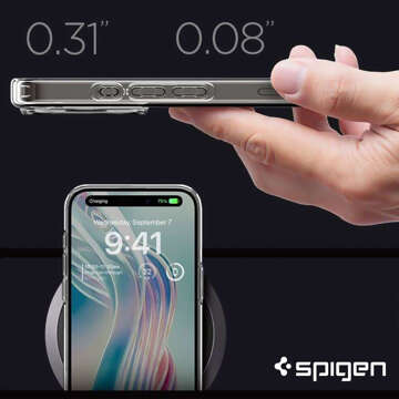 Etui do iPhone 15 Pro Max Spigen Ultra Hybrid Case obudowa plecki Crystal Clear + Szkło