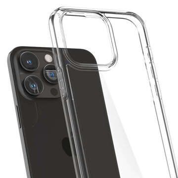 Etui do iPhone 15 Pro Max Spigen Ultra Hybrid Case obudowa plecki Crystal Clear + Szkło