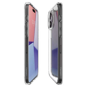 Etui do iPhone 15 Pro Max Spigen Ultra Hybrid Case obudowa plecki Crystal Clear + Szkło