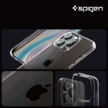 Etui do iPhone 15 Pro Max Spigen Ultra Hybrid Case obudowa plecki Crystal Clear + Szkło