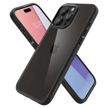 Etui do iPhone 15 Pro Max Spigen Ultra Hybrid Case obudowa plecki Matte Black