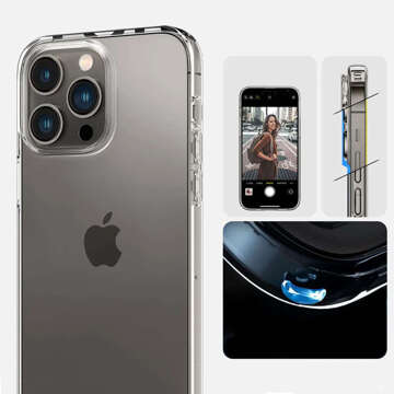 Etui do iPhone 15 Pro Spigen Liquid Crystal Case obudowa ochronna na telefon Crystal Clear + Szkło