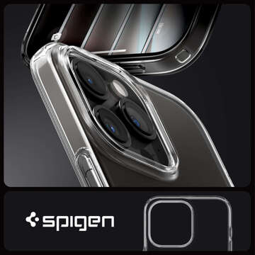 Etui do iPhone 15 Pro Spigen Liquid Crystal Case obudowa ochronna na telefon Crystal Clear + Szkło