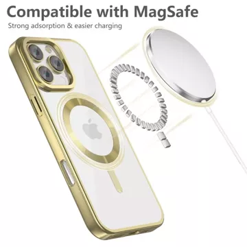 Etui do iPhone 16 Pro Max MagFlex MagSafe na telefon Satin Gold