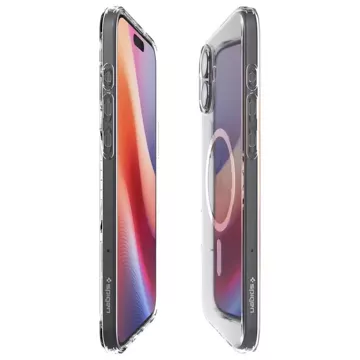 Etui do iPhone 16 Spigen Liquid Crystal Mag Magsafe obudowa ochronna case na telefon Clear