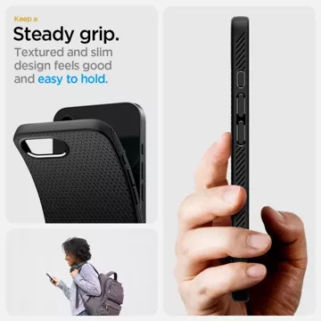 Etui do iPhone 16e Spigen Liquid Air Matte Black