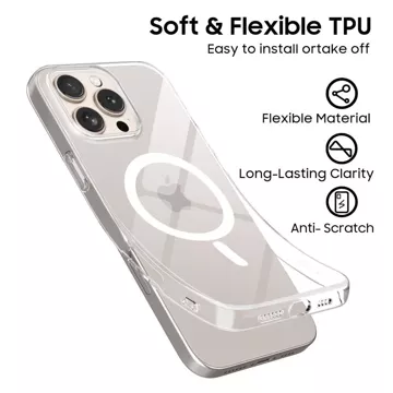 Etui do iPhone 16e Tech-Protect FlexAir MagSafe Clear