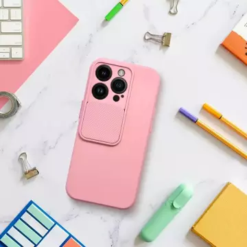 Etui futerał SLIDE do Apple iPhone 15 Pro jasnoróżowy