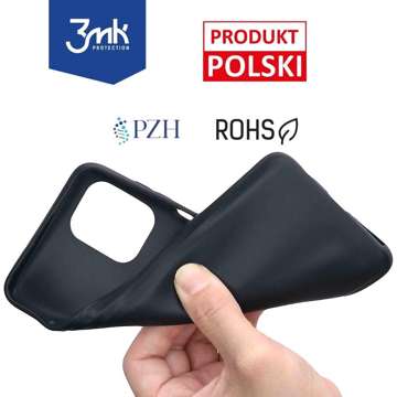 Etui matowe Odporne na telefon obudowa 3mk Matt Case do Apple iPhone 14 Plus Black + Szkło