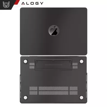 Etui matowe z podstawką Alogy ProStand™ obudowa do MacBook Air 13.3" (A1932/A2179/A2337) Czarne