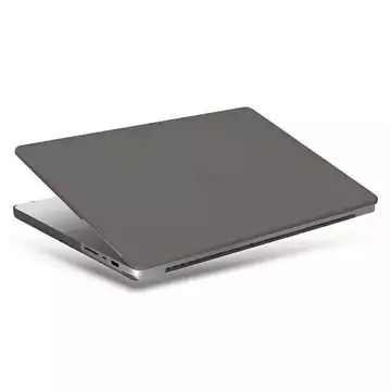 Etui na laptopa UNIQ Claro do MacBook Pro 14" (2021) przezroczysty szary/smoke matt grey