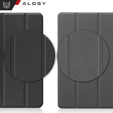 Etui na tablet Lenovo Tab M10 3gen 3 GEN 10.1 2022 TB328FU TB328XU obudowa Case Alogy Book Cover Czarne + Szkło