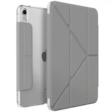 Etui na tablet UNIQ Camden do  iPad 10 gen. (2022) szary/grey fossil Antimicrobial