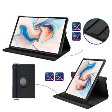 Etui na tablet obrotowe Alogy 360 do Lenovo Tab M10 Plus TB-X606 Czarny