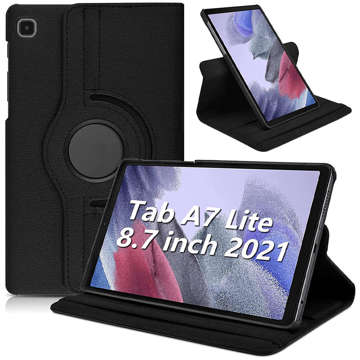 Etui na tablet obrotowe Alogy 360 do Samsung Galaxy Tab A7 Lite 8.7 SM-T220, SM-T225 Czarny