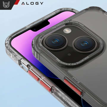 Etui na telefon Alogy Protective Case obudowa ochronna do Apple iPhone 14 Plus Czarno-przezroczyste