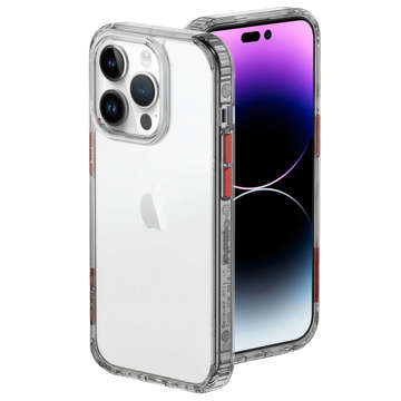 Etui na telefon Alogy Protective Case obudowa ochronna do Apple iPhone 14 Pro Czarno-przezroczyste + Szkło