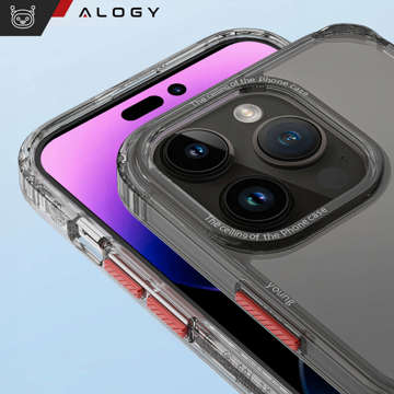 Etui na telefon Alogy Protective Case obudowa ochronna do Apple iPhone 14 Pro Max Czarno-przezroczyste