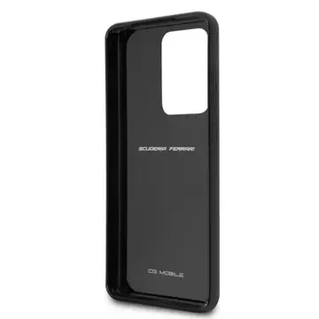 Etui na telefon Ferrari Hardcase do Samsung Galaxy S20 Ultra black/czarny Carbon Heritage