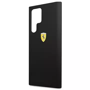 Etui na telefon Ferrari Hardcase do Samsung Galaxy S22 Ultra czarny/black hardcase On Track Silicone