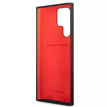 Etui na telefon Ferrari Hardcase do Samsung Galaxy S22 Ultra czarny/black hardcase On Track Silicone