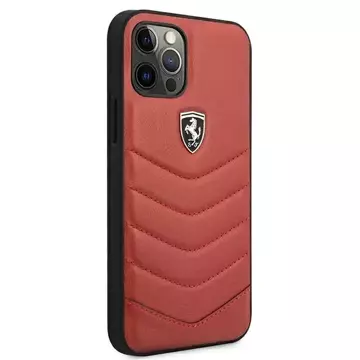 Etui na telefon Ferrari iPhone 12/12 Pro czerwony/red hardcase Off Track Quilted