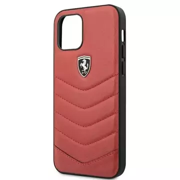 Etui na telefon Ferrari iPhone 12/12 Pro czerwony/red hardcase Off Track Quilted