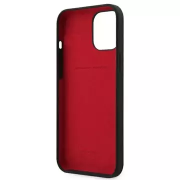 Etui na telefon Ferrari iPhone 12 Pro Max 6,7" czarny/black hardcase On Track Silicone