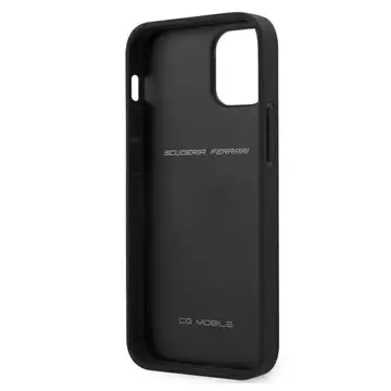 Etui na telefon Ferrari iPhone 12 mini 5,4"  czarny/black hardcase On Track Perforated 