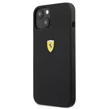 Etui na telefon Ferrari iPhone 13 6,1" czarny/black hardcase Silicone