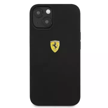 Etui na telefon Ferrari iPhone 13 6,1" czarny/black hardcase Silicone