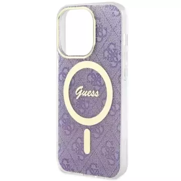 Etui na telefon Guess GUHMP14LH4STU do Apple iPhone 14 Pro 6.1" purpurowy/purple hardcase 4G MagSafe