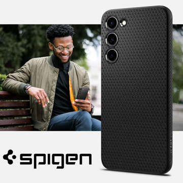 Etui na telefon Spigen Liquid Air obudowa ochronna do Samsung Galaxy S23 Matte Black